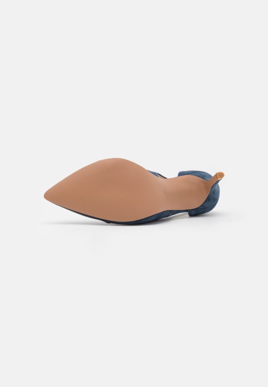 Tacones Altos De Cuero Clarks Azules