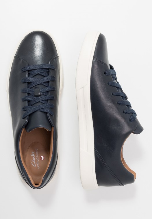 Zapatillas Clarks Azul Marino Un Costa Con Cordones