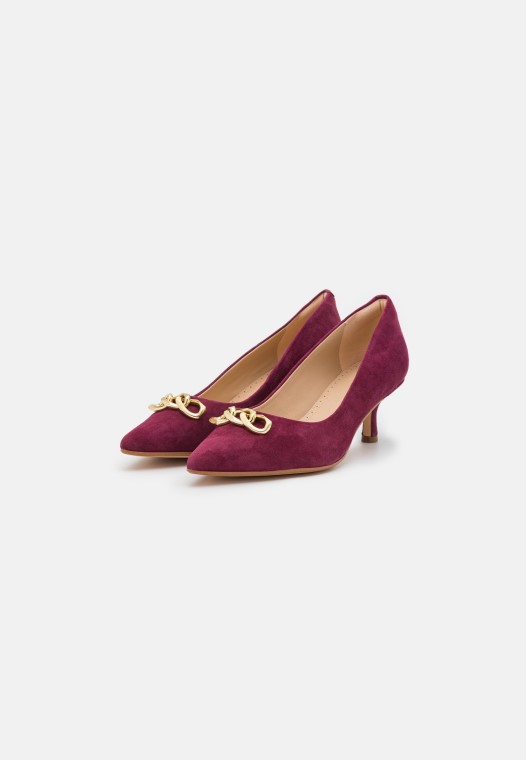 Clarks Merlot Violeta Tacones Clásicos