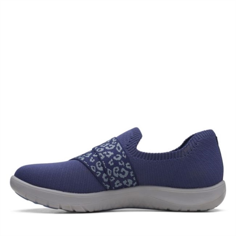 Adella Stride Punto Azul Marino Oscuro Clarks Punto Azul Marino Oscuro