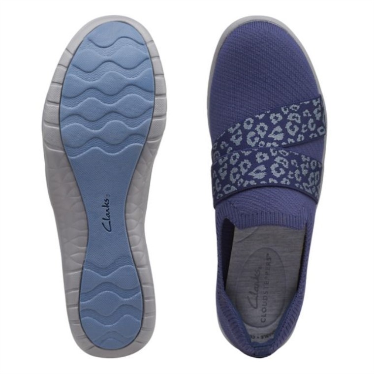 Adella Stride Punto Azul Marino Oscuro Clarks Punto Azul Marino Oscuro