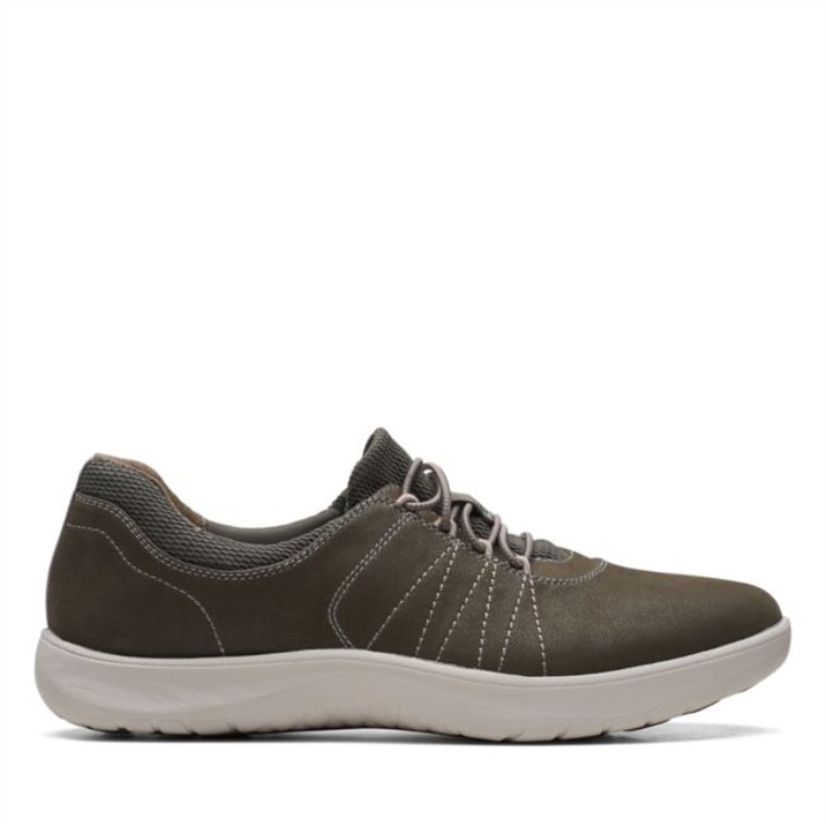 Adella Paseo Txt Verde Oliva Oscuro Clarks Txt Verde Oliva Oscuro