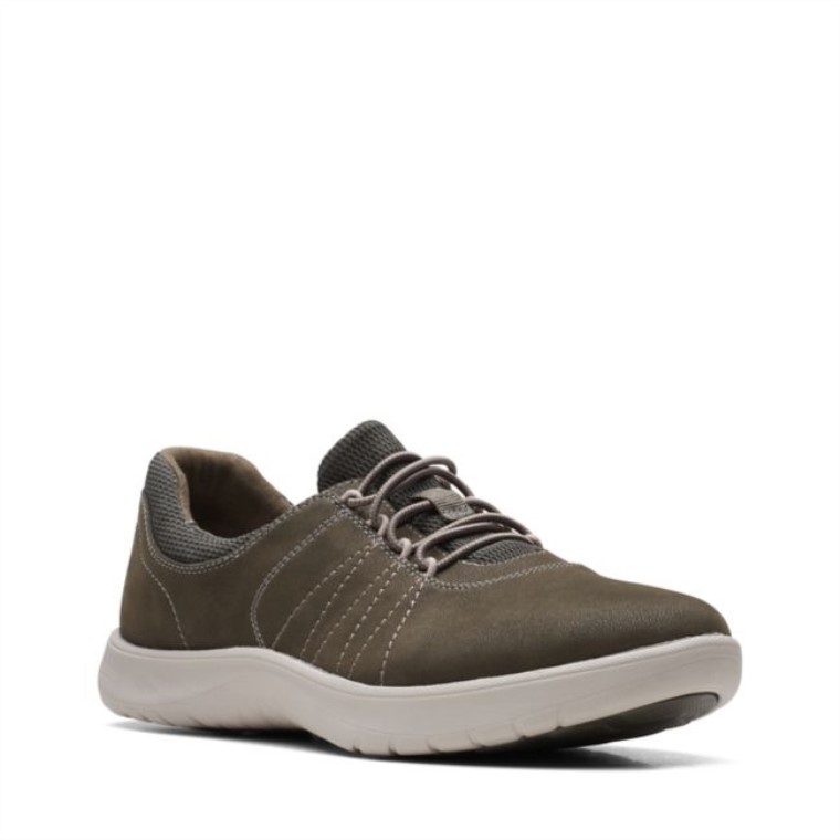Adella Paseo Txt Verde Oliva Oscuro Clarks Txt Verde Oliva Oscuro