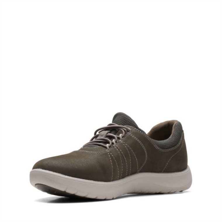 Adella Paseo Txt Verde Oliva Oscuro Clarks Txt Verde Oliva Oscuro