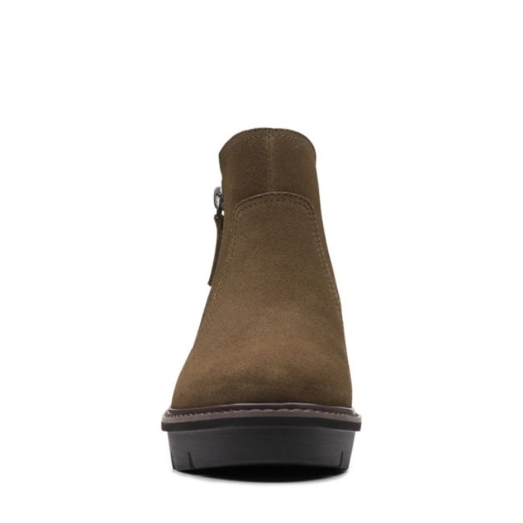 Airbell Zip Ante Oliva Oscuro Clarks Ante Oliva Oscuro