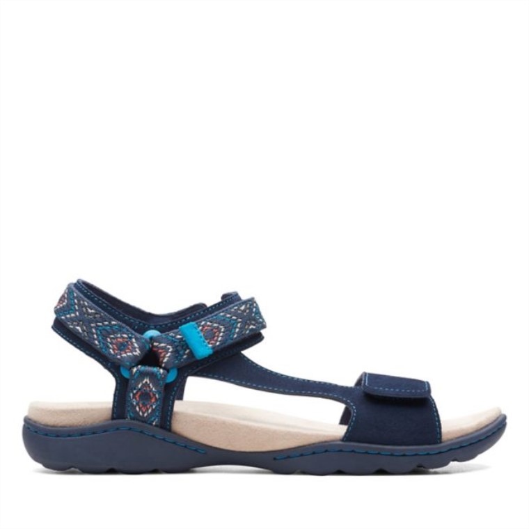 Amanda Step Azul Marino Gamuza Clarks Azul Marino Gamuza