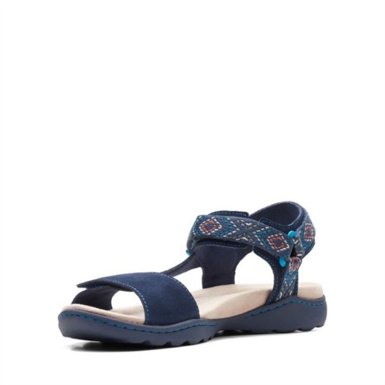 Amanda Step Azul Marino Gamuza Clarks Azul Marino Gamuza