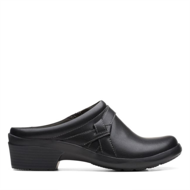 Angie Mist Cuero Negro Cuero Negro Clarks