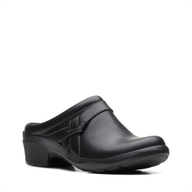 Angie Mist Cuero Negro Cuero Negro Clarks