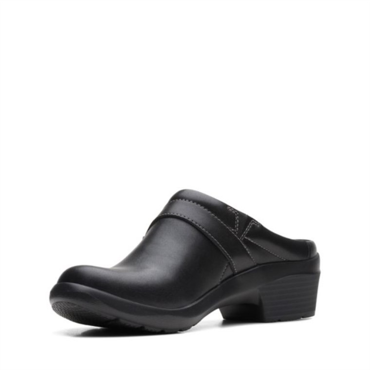 Angie Mist Cuero Negro Cuero Negro Clarks