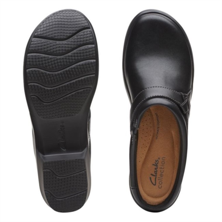 Angie Mist Cuero Negro Cuero Negro Clarks