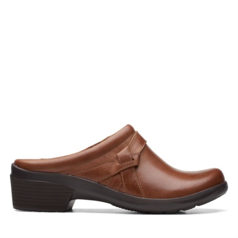 Angie Mist Cuero Marrón Oscuro Clarks Cuero Marrón Oscuro