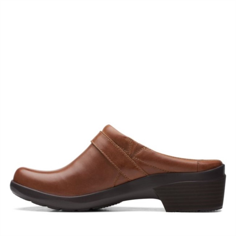 Angie Mist Cuero Marrón Oscuro Clarks Cuero Marrón Oscuro