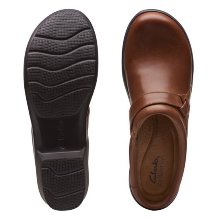 Angie Mist Cuero Marrón Oscuro Clarks Cuero Marrón Oscuro