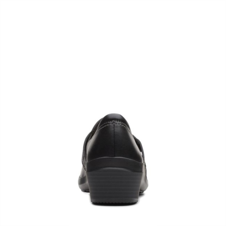 Angie Amapola Cuero Negro Clarks Cuero Negro