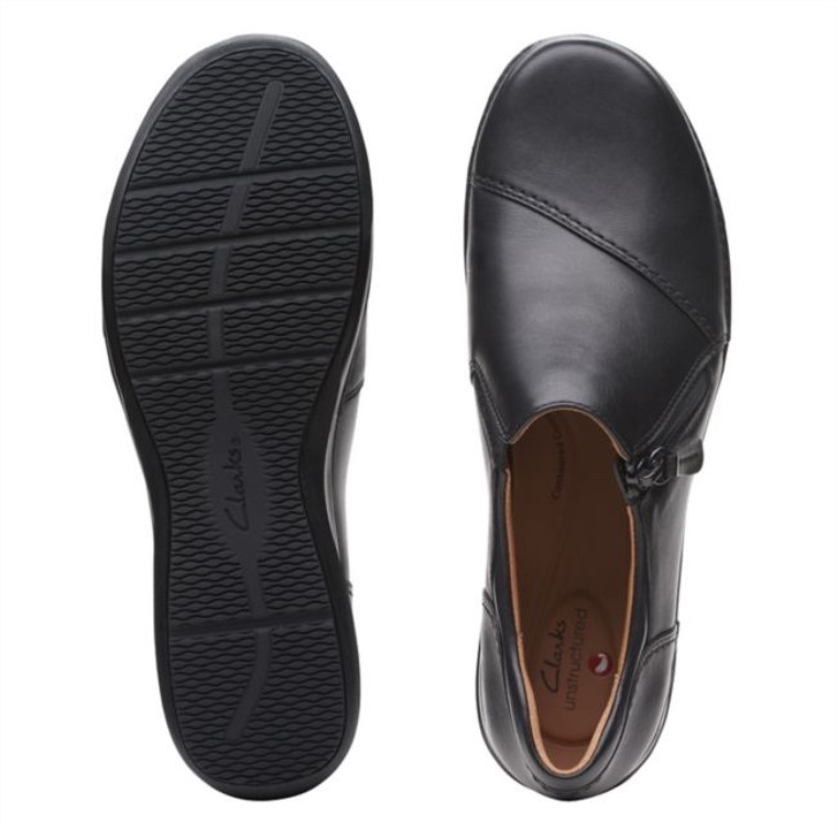 Cremallera Appley Cuero Negro Cuero Negro Clarks