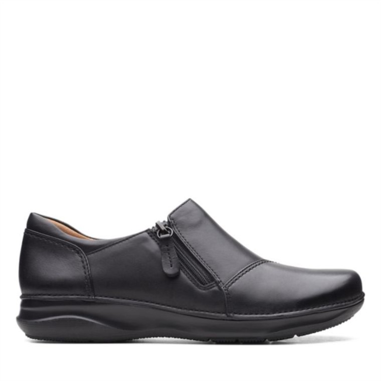 Cremallera Appley Cuero Negro Clarks Cuero Negro