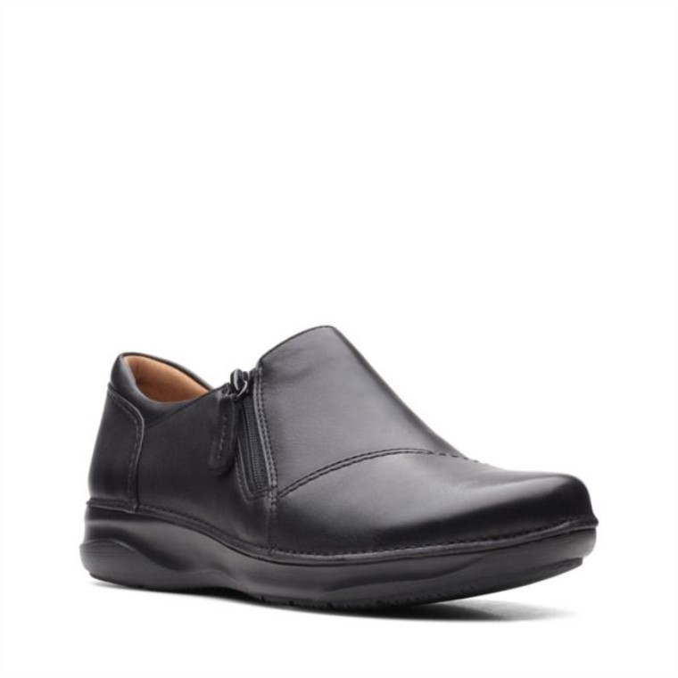 Cremallera Appley Cuero Negro Clarks Cuero Negro