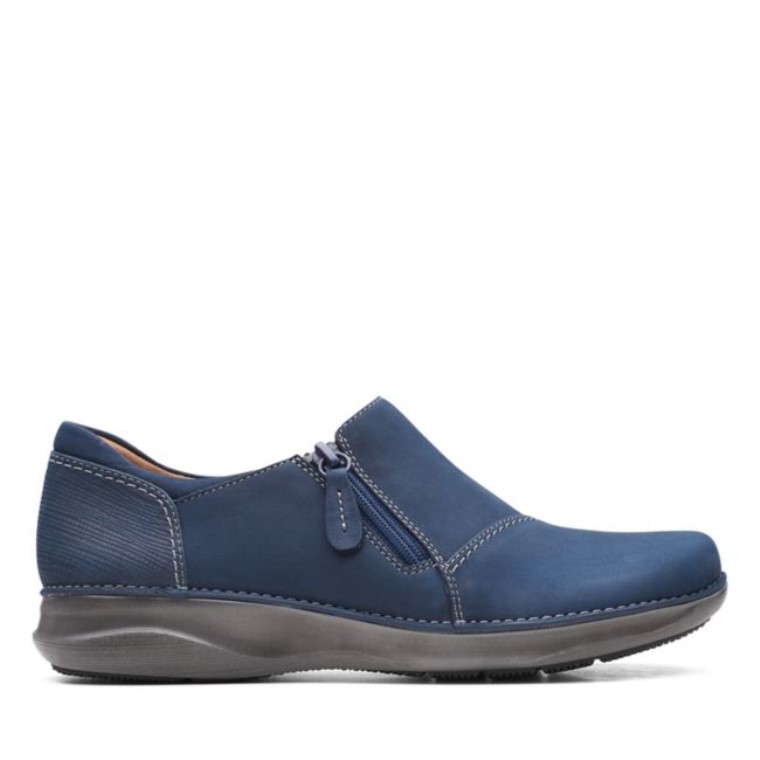 Appley Zip Azul Marino Nubuck Azul Marino Nubuck Clarks