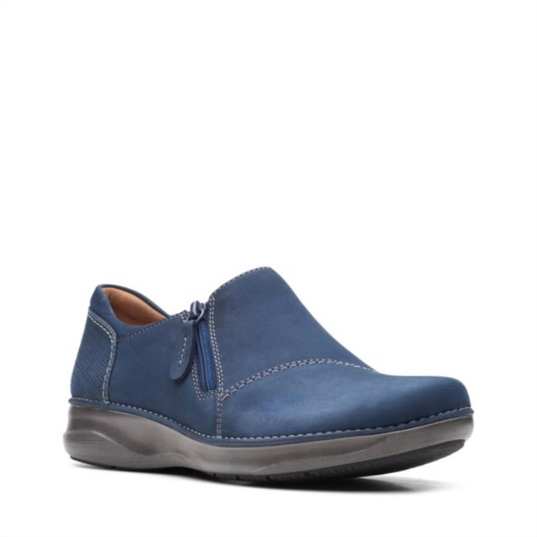 Appley Zip Azul Marino Nubuck Azul Marino Nubuck Clarks