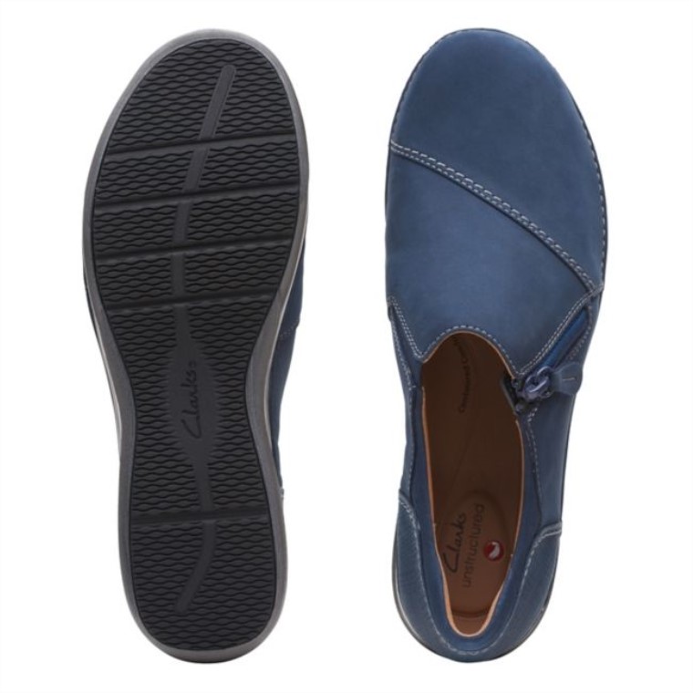 Appley Zip Azul Marino Nubuck Azul Marino Nubuck Clarks