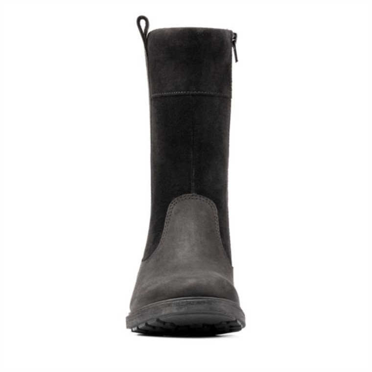 Astrol Hi Gore-tex Niño Cuero Negro Cuero Negro Clarks