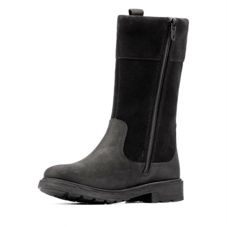 Astrol Hi Gore-tex Niño Cuero Negro Cuero Negro Clarks