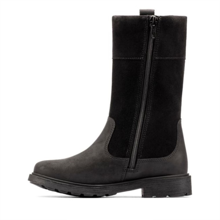 Astrol Hi Gore-tex Niño Cuero Negro Cuero Negro Clarks