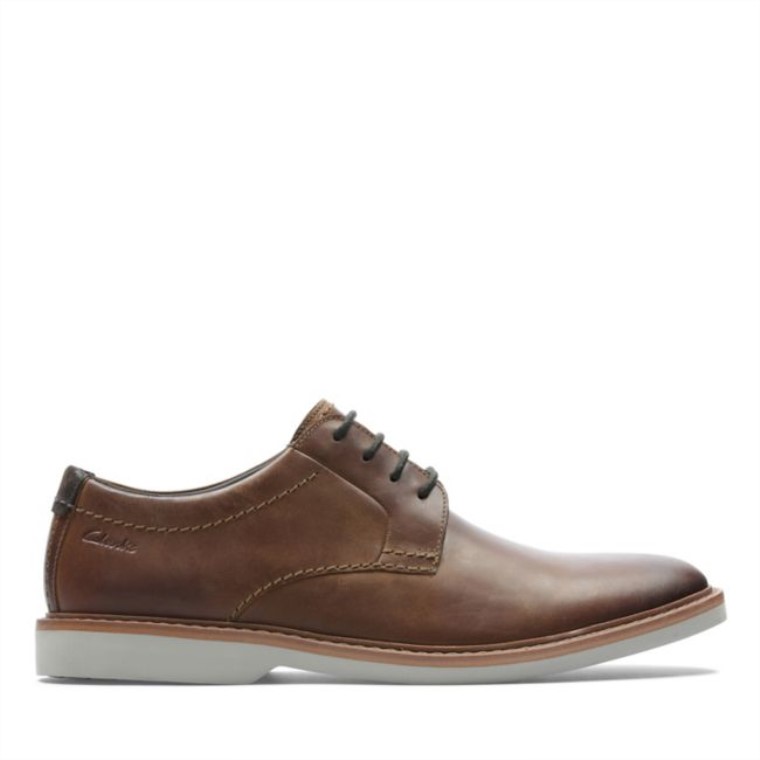 Atticus Lt Encaje Cuero Marrón Oscuro Clarks Cuero Marrón Oscuro