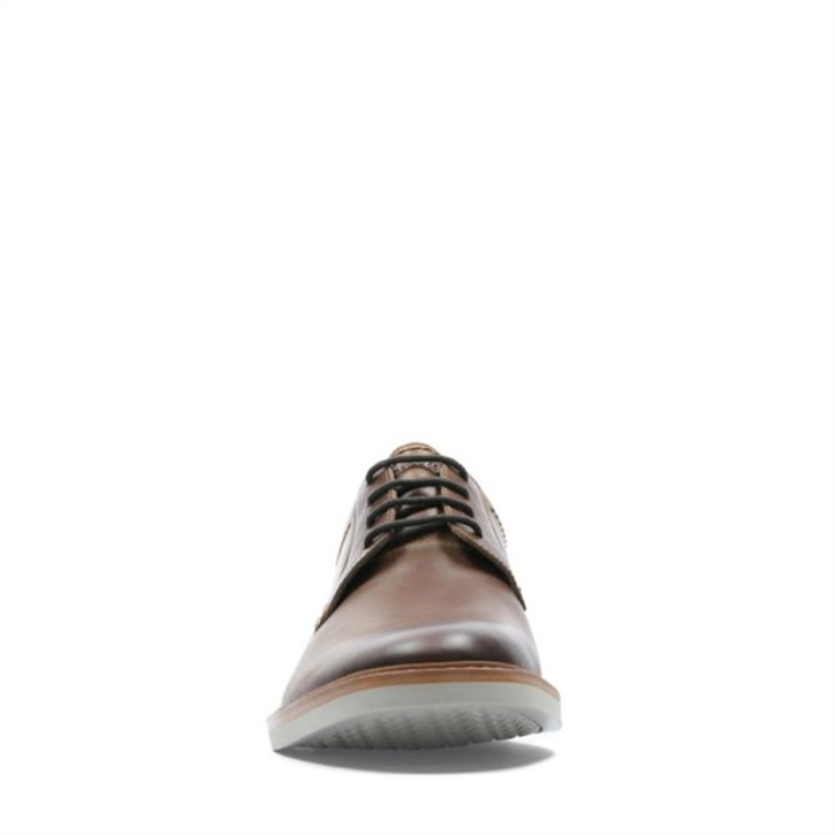 Atticus Lt Encaje Cuero Marrón Oscuro Clarks Cuero Marrón Oscuro