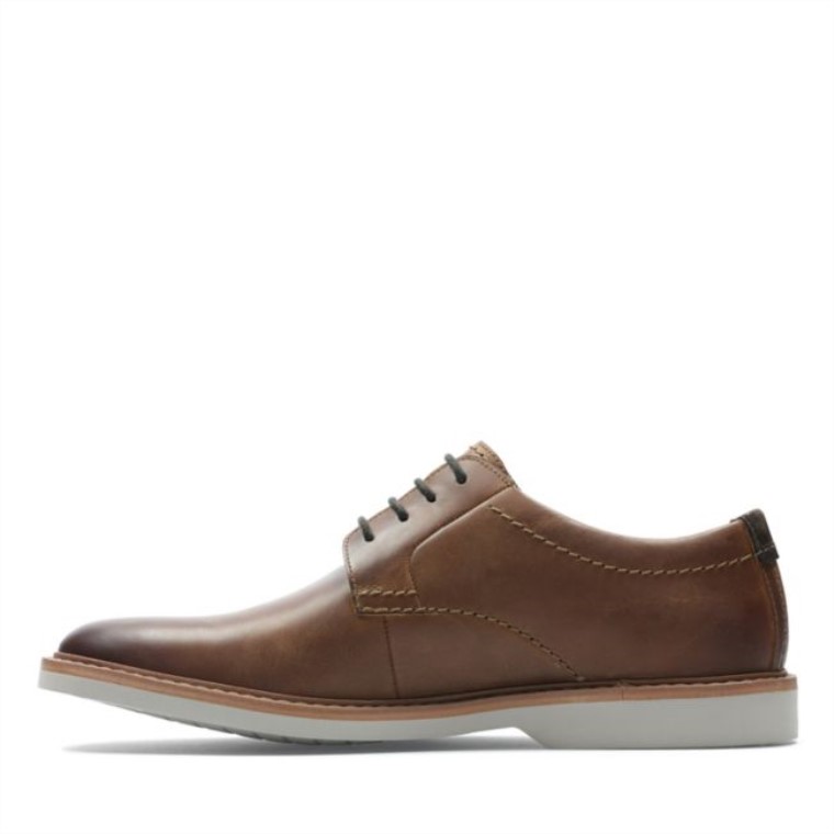 Atticus Lt Encaje Cuero Marrón Oscuro Clarks Cuero Marrón Oscuro