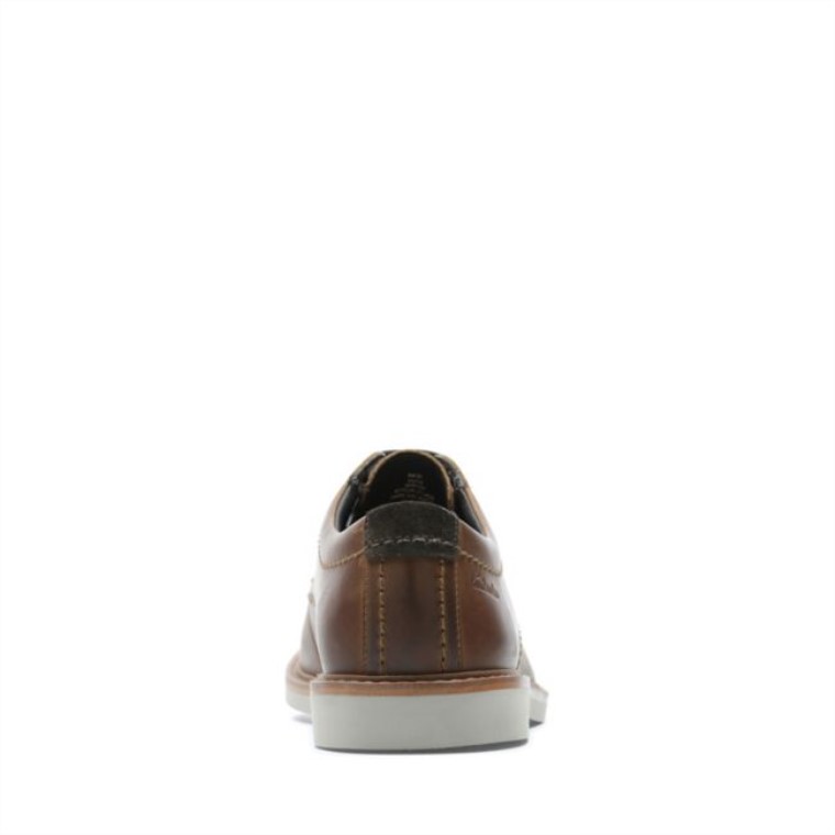 Atticus Lt Encaje Cuero Marrón Oscuro Clarks Cuero Marrón Oscuro