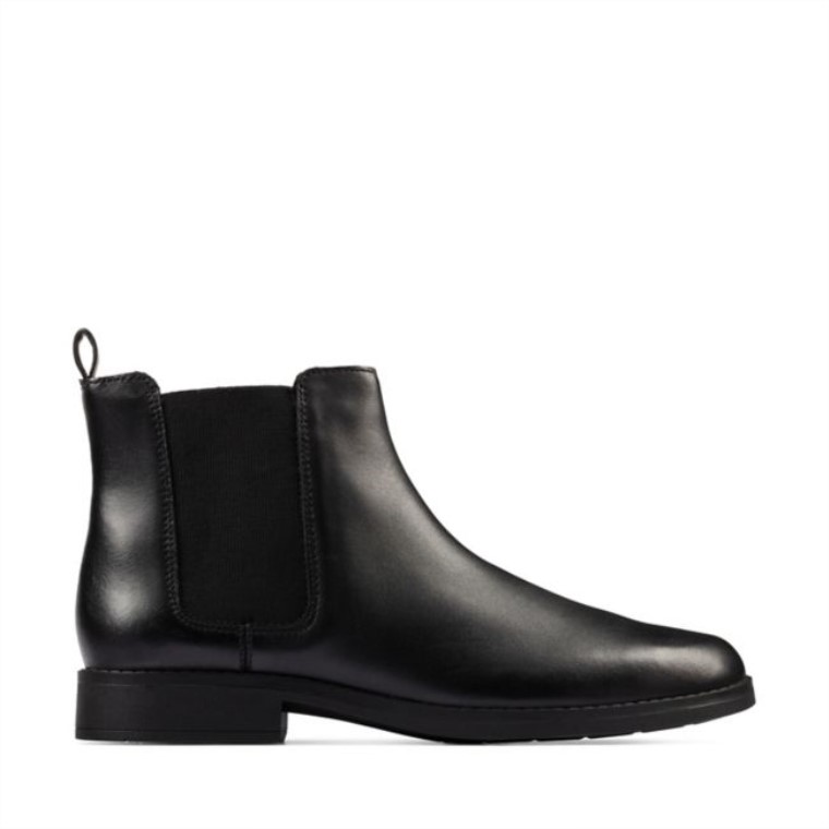 Aubrie Walk Juvenil Cuero Negro Clarks Cuero Negro