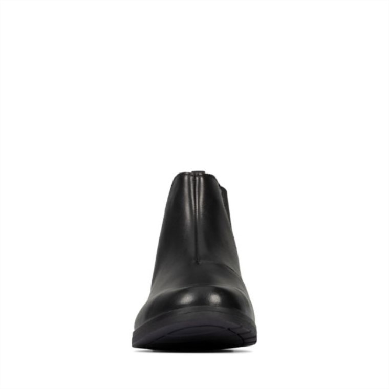Aubrie Walk Juvenil Cuero Negro Clarks Cuero Negro