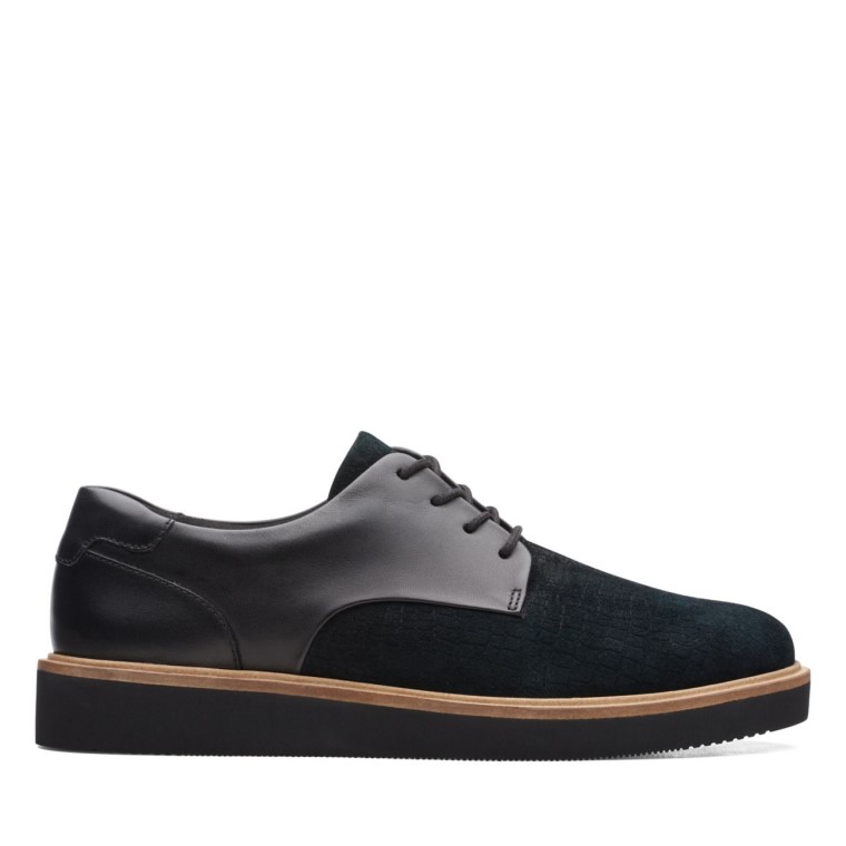 Baille Encaje Negro Combinación Clarks Negro Combinación