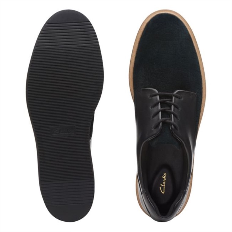 Baille Encaje Negro Combinación Clarks Negro Combinación