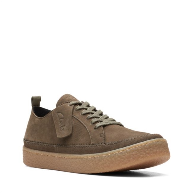 Encaje Barleigh Nubuck Verde Oliva Oscuro Clarks Nubuck Verde Oliva Oscuro