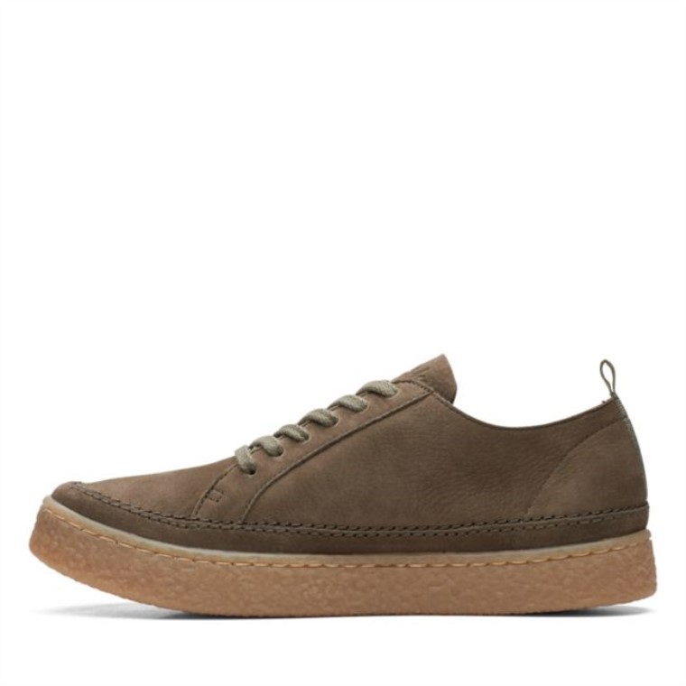 Encaje Barleigh Nubuck Verde Oliva Oscuro Clarks Nubuck Verde Oliva Oscuro