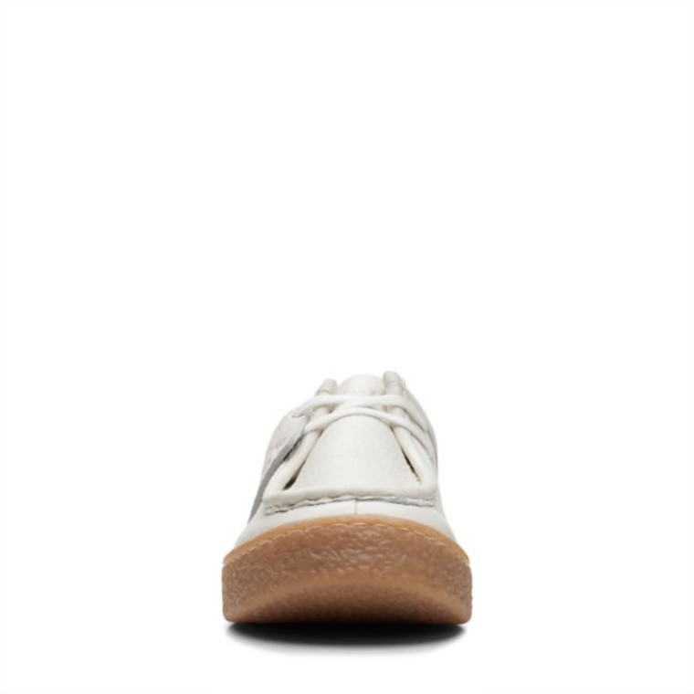Mule Barleigh Cuero Blanco Roto Cuero Blanco Clarks