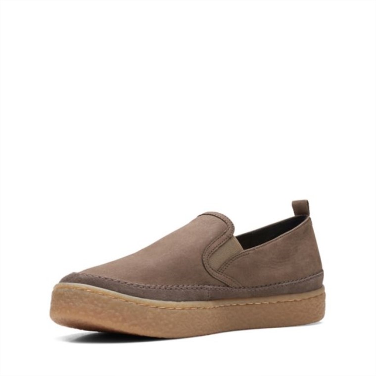 Barleigh Slip Taupe Nubuck Clarks Taupe Nubuck