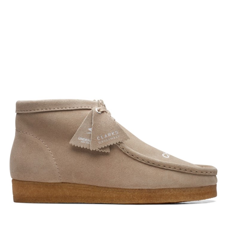 Botas Wallabee De Ante Beige Clarks De Ante Beige