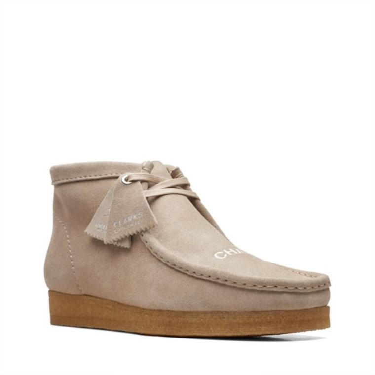 Botas Wallabee De Ante Beige Clarks De Ante Beige