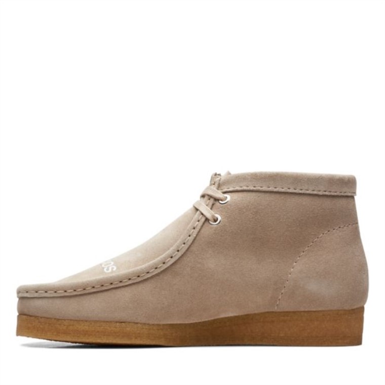 Botas Wallabee De Ante Beige Clarks De Ante Beige