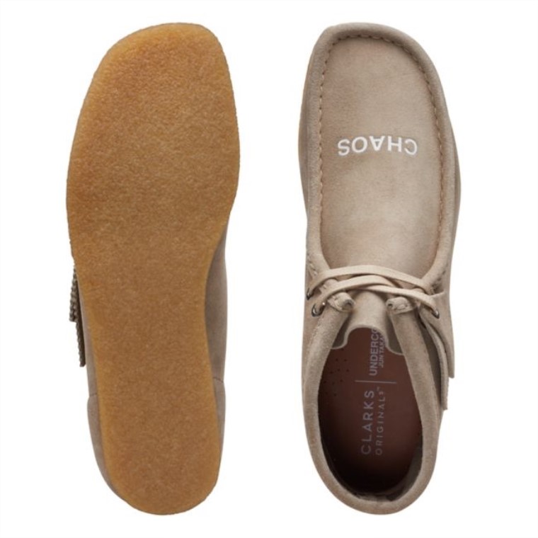 Botas Wallabee De Ante Beige Clarks De Ante Beige