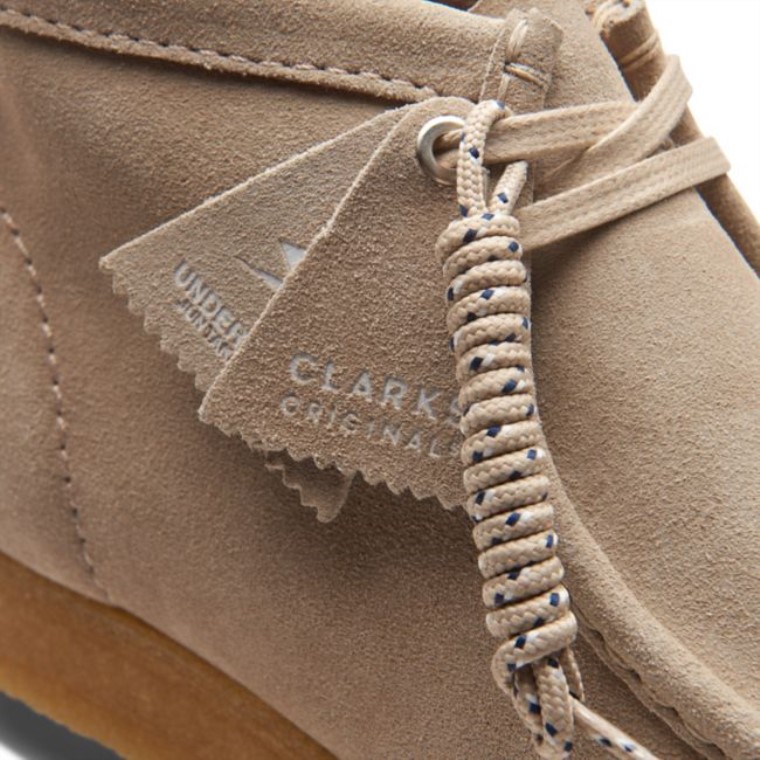 Botas Wallabee De Ante Beige Clarks De Ante Beige