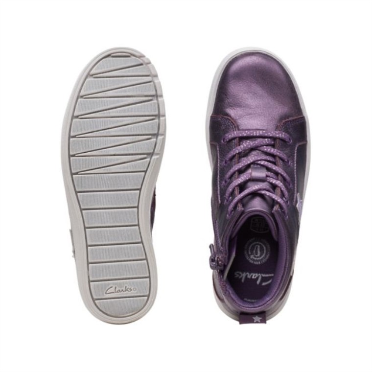 Cuero Berry Clarks Nova City Niño Cuero Berry