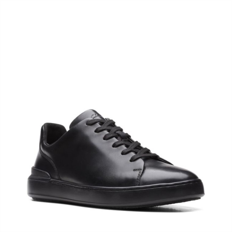 Negro/negro Clarks Court Lite Encaje Negro/negro