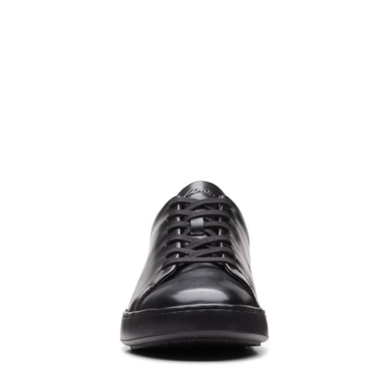 Negro/negro Clarks Court Lite Encaje Negro/negro