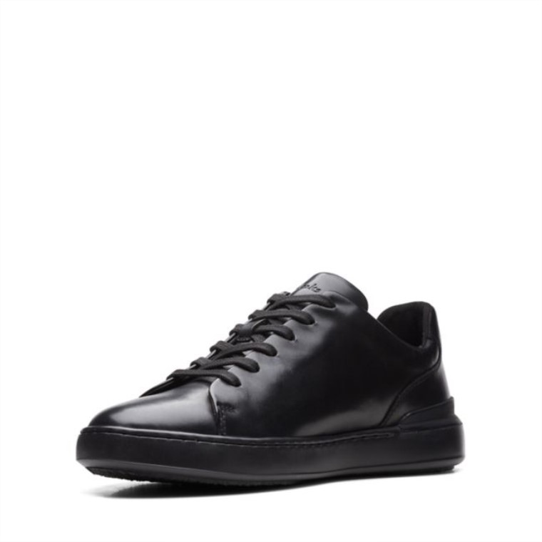 Negro/negro Clarks Court Lite Encaje Negro/negro