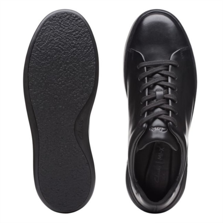 Negro/negro Clarks Court Lite Encaje Negro/negro